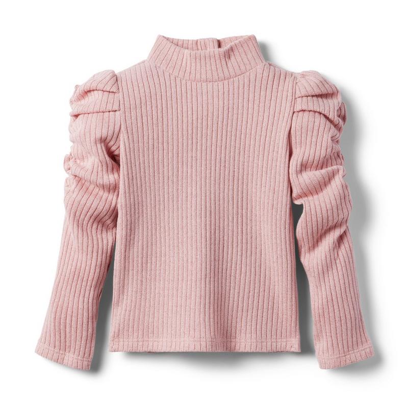 Ribbed Puff Sleeve Top - Janie And Jack
